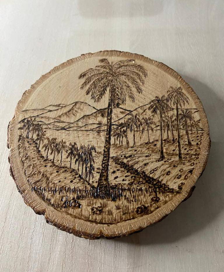 wood burning pet art